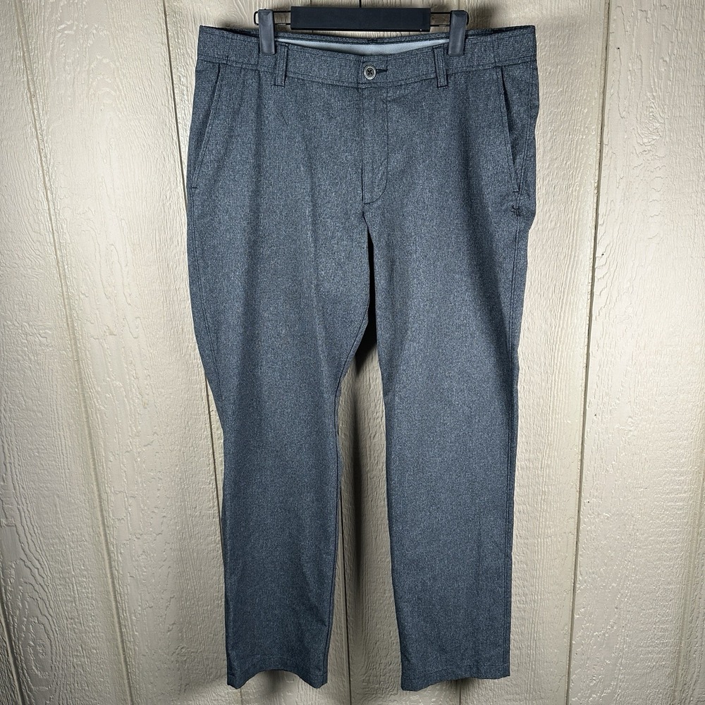 Under Armour Match Play Golf Pants Mens 38x32 Heathered Gray Stretch Athleisure